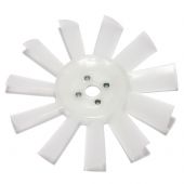 11 Blade Plastic Fan - White 