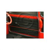 Door Panels - Pair - Lightning - Black Red - Mini 90-95
