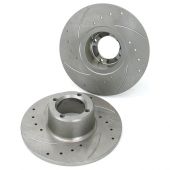 21A2612D/G X-drilled & grooved 8.4" Mini brake discs, pair
