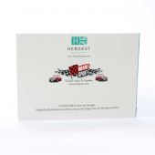 Greetings card featuring a white MK1 Austin Mini Cooper S