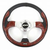 Mountney Sport Mini Steering Wheel - Burr Walnut Inset