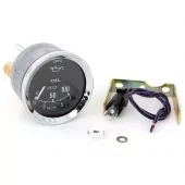 Smiths Oil Pressure Gauge - Mechanical - Black with Chrome ring