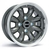 5.5" x 12" anthracite/polished rim Ultralite alloy wheel and Yokohama A539 tyre package