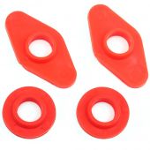 SPDSP668A Mini front subframe poly top washer & bush kit red  1
