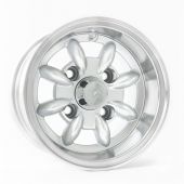 Classic Mini 6" x 10" Minilight Wheel in Silver with Polished Rim