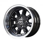 7 x 13 Superlight Wheel - Black/Polished Rim