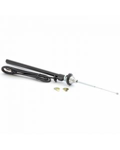 AE706 Mini replacement chrome aerial, front left wing fitting.