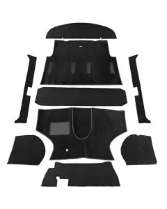 Refresh your RHD Mini - Black Concours Carpet Set. Precision-tailored for 1960s Cooper models onward.