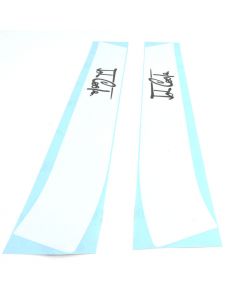 White Bonnet Stripes - Black Signature