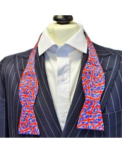 Silk Bow Tie Self-Tie With Union Jack design