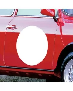 Door Decal - White - Round 