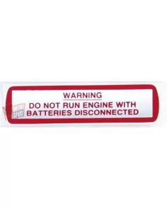 Battery Disconnect Sticker 