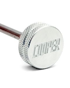 Silver Classic Mini Cooper Knurled and Engraved Dipstick