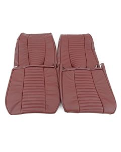 Maroon - Front Seat Covers - Pair - Elf & Hornet MK3 - Leather 