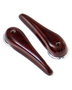 Burr Walnut Door Opener Handles pair 