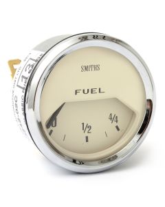 Smiths Fuel Gauge - Magnolia face with Chrome Ring 