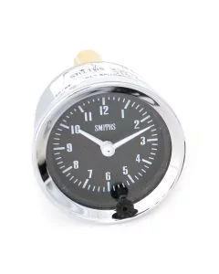 SMICA1100-01C Smiths Classic 12 hour analogue clock, 52mm gauge with magnolia face and chrome bezel.