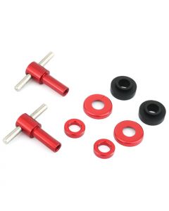 SPD9014R Mini A Series Rocker cover fastening 'T' bars finished anodised in red