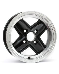 5 x 12 Revolite Wheel - Black/Polished Rim