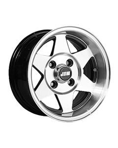 6 x 12 Starmag 2 Deep Dish Wheel - Black Hi-Lite