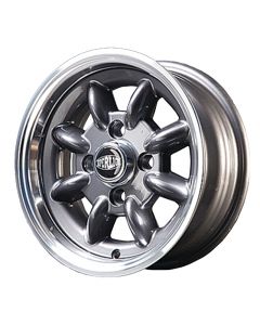 5.5 x 12 Superlight Wheel - Gunmetal/Polished Rim