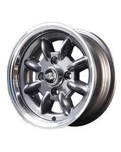 5 x 12 Superlight Wheel - Gunmetal/Polished Rim 