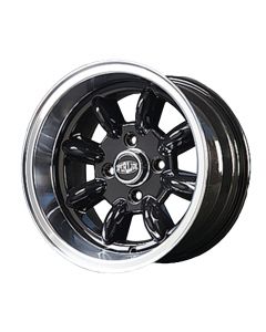 7 x 13 Superlight Wheel - Black/Polished Rim