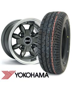 6" x 10" anthracite Ultralite alloy wheel and Yokohama A008 tyre package