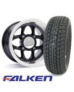 6" x 10" Mamba in Black - Falken FK-07E Tyre Package