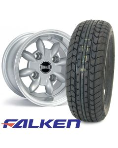 4 6" x 10" silver Ultralite alloy wheel and Falken FK07-E tyre package