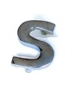 Chrome S Badge - Bonnet/Boot - Small