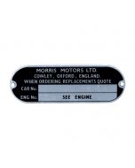 Morris Chassis/Engine Plate 