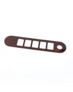Burr Walnut 5 Hole + 1 Switch Panel