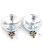 S6078 Chrome Wipac Fog Lamps with Protective Covers. Perfect for Classic Minis.