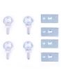 Set of 4 Harness Eye Bolts with Plates for Classic Mini