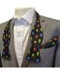 Matching Bow Tie Self-tie and Pocket Square With Classic Mini design