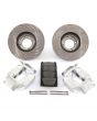 Silver 7.9'' Mini Sport Vented Brake Kit with Alloy Calipers