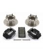 Black 7.5'' Mini Sport Brake Kit with 4 Pot Alloy Calipers