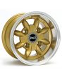 6" x 10" gold Ultralite alloy wheel