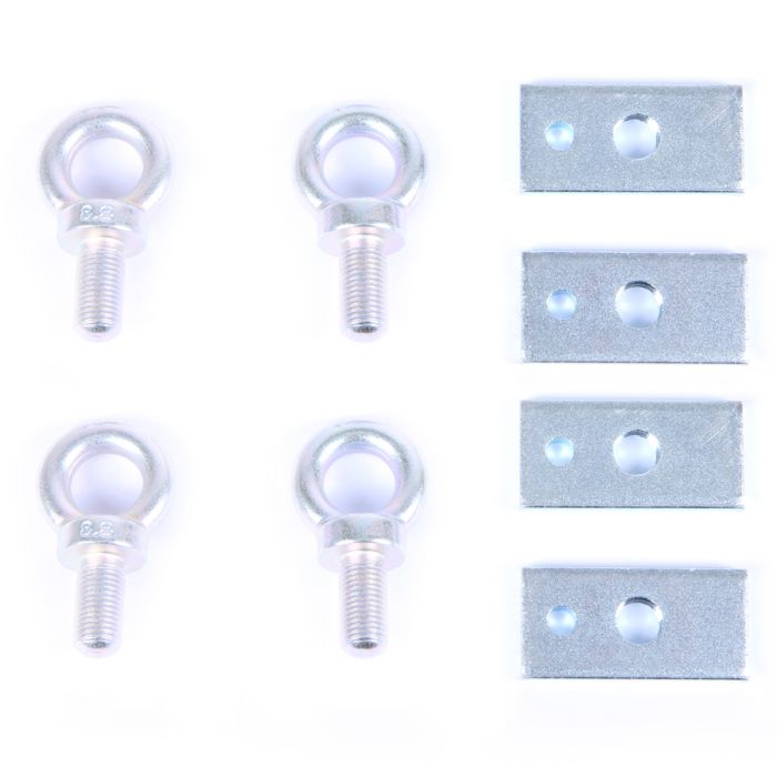 Set of 4 Harness Eye Bolts with Plates for Classic Mini