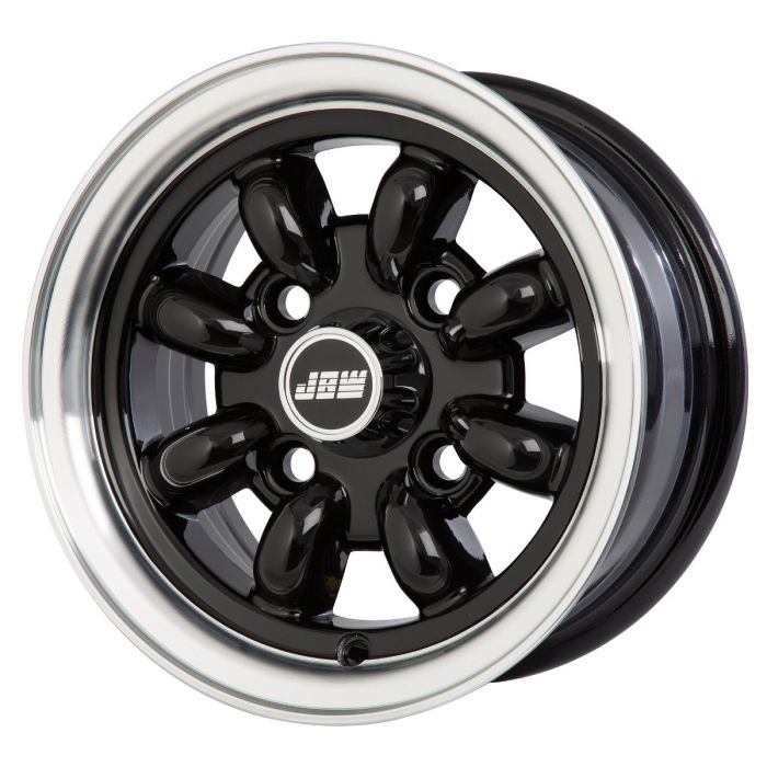 5 x 10 Minilight Wheel - Black/Polished Rim