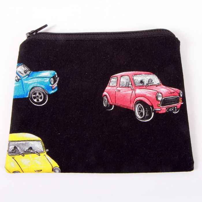 Cotton Black purse with Classic Mini design