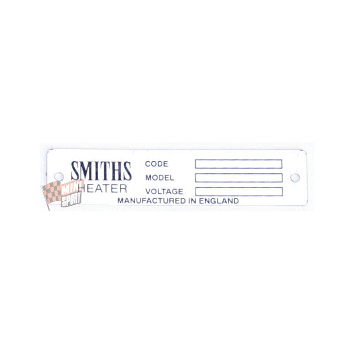 Smiths Heater Sticker 