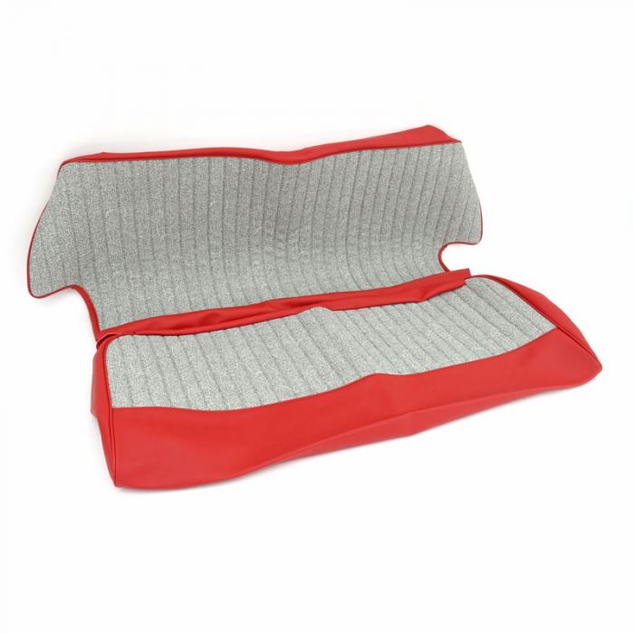 Fleck Red - Rear Seat Cover Kit - Sewn Type - Mini Mk1 60-62