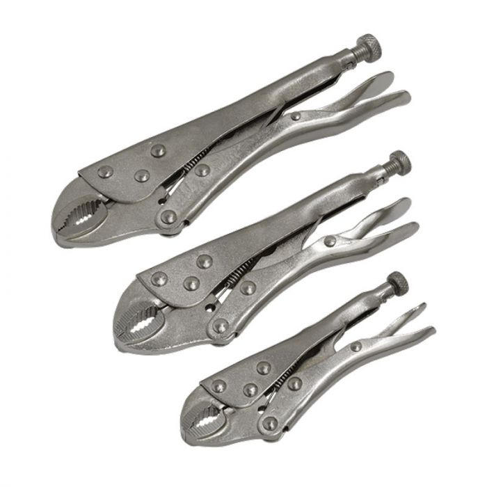 Sealey 3pc Locking Pliers Set