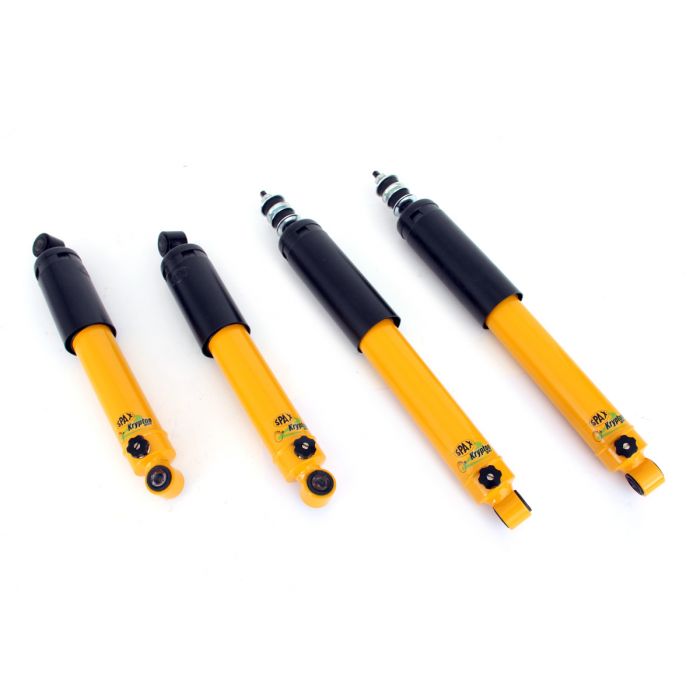 SPANGM1KITY Spax yellow adjustable Mini front and rear shock absorbers set of 4 