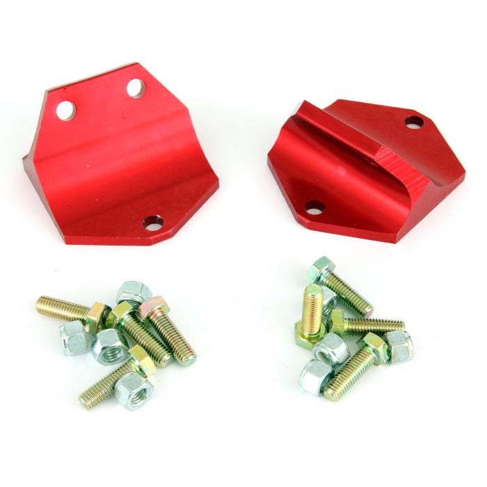 Annodised Alloy Solid Front Subframe Rear mounts pair 