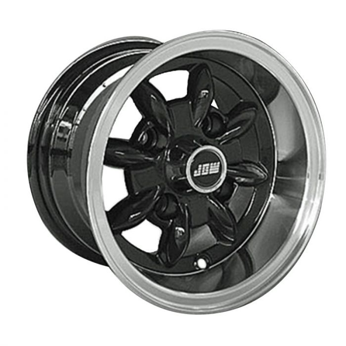 6 x 10 Minilight Wheel - Black/Polished Rim