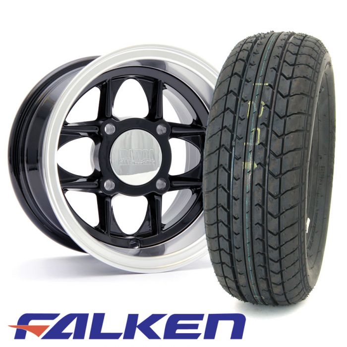6" x 10" Mamba in Black - Falken FK-07E Tyre Package