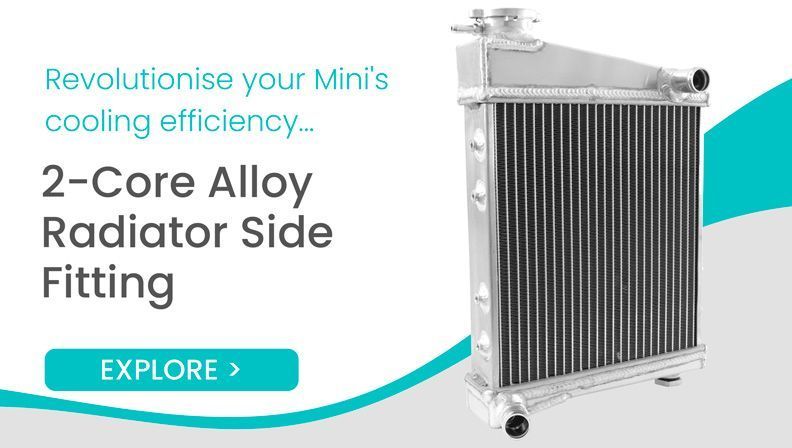 Classic Mini 2 Core Alloy Radiator